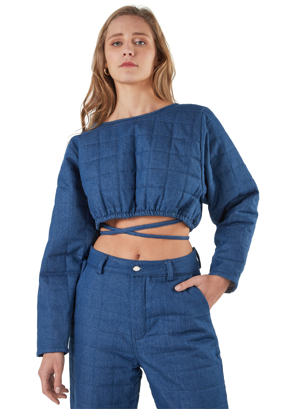 Claude Puffy Shirt Blue