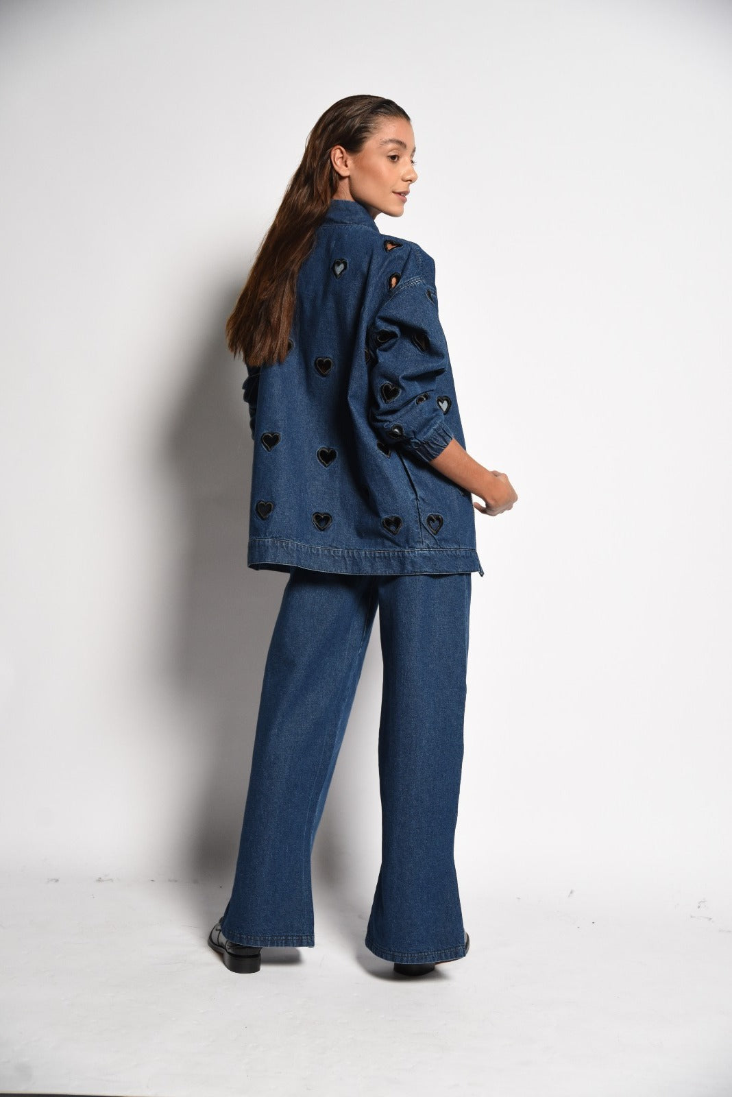 Bomber Hearts Jacket Blue