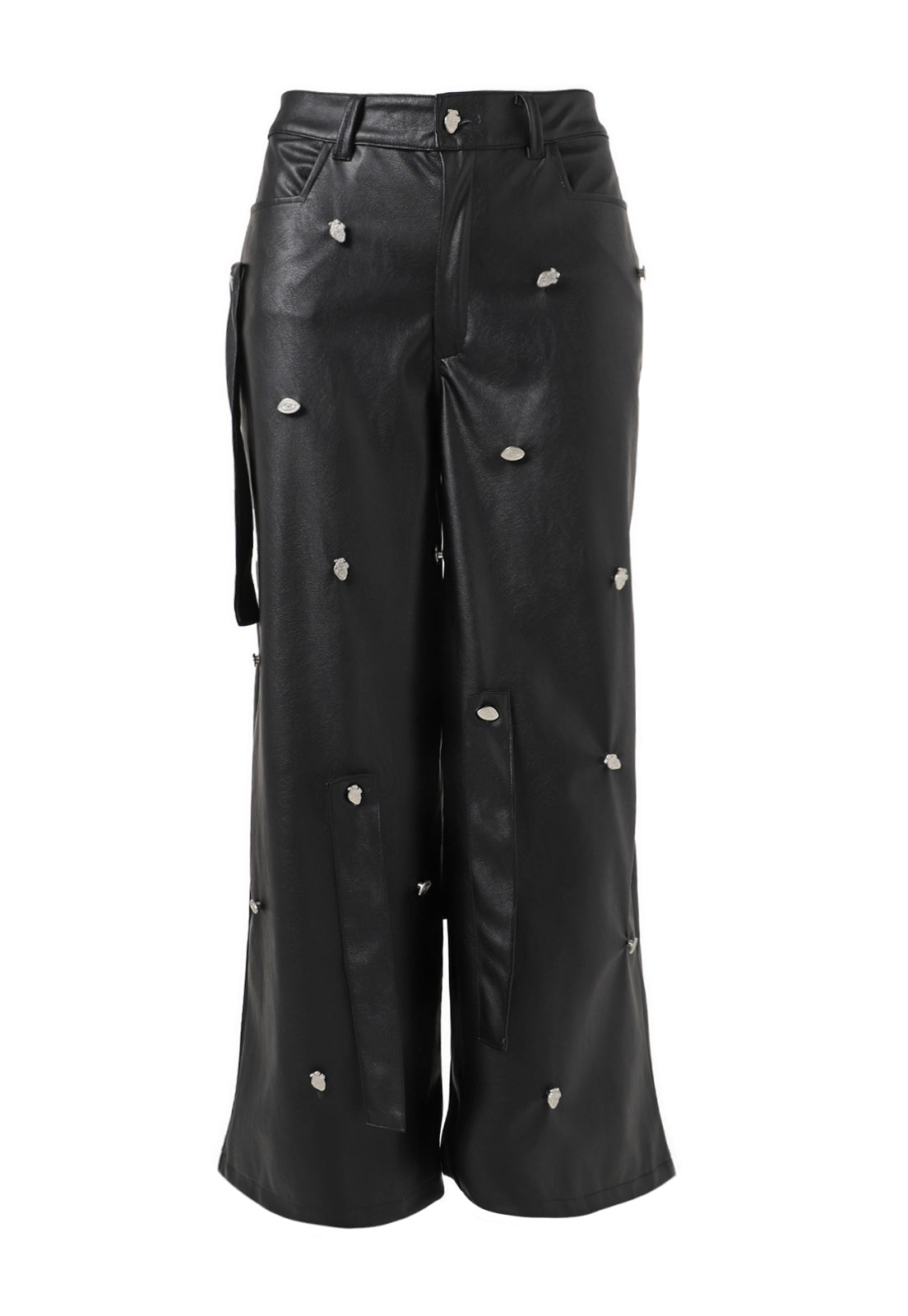 Mini Hearts Pants - Black
