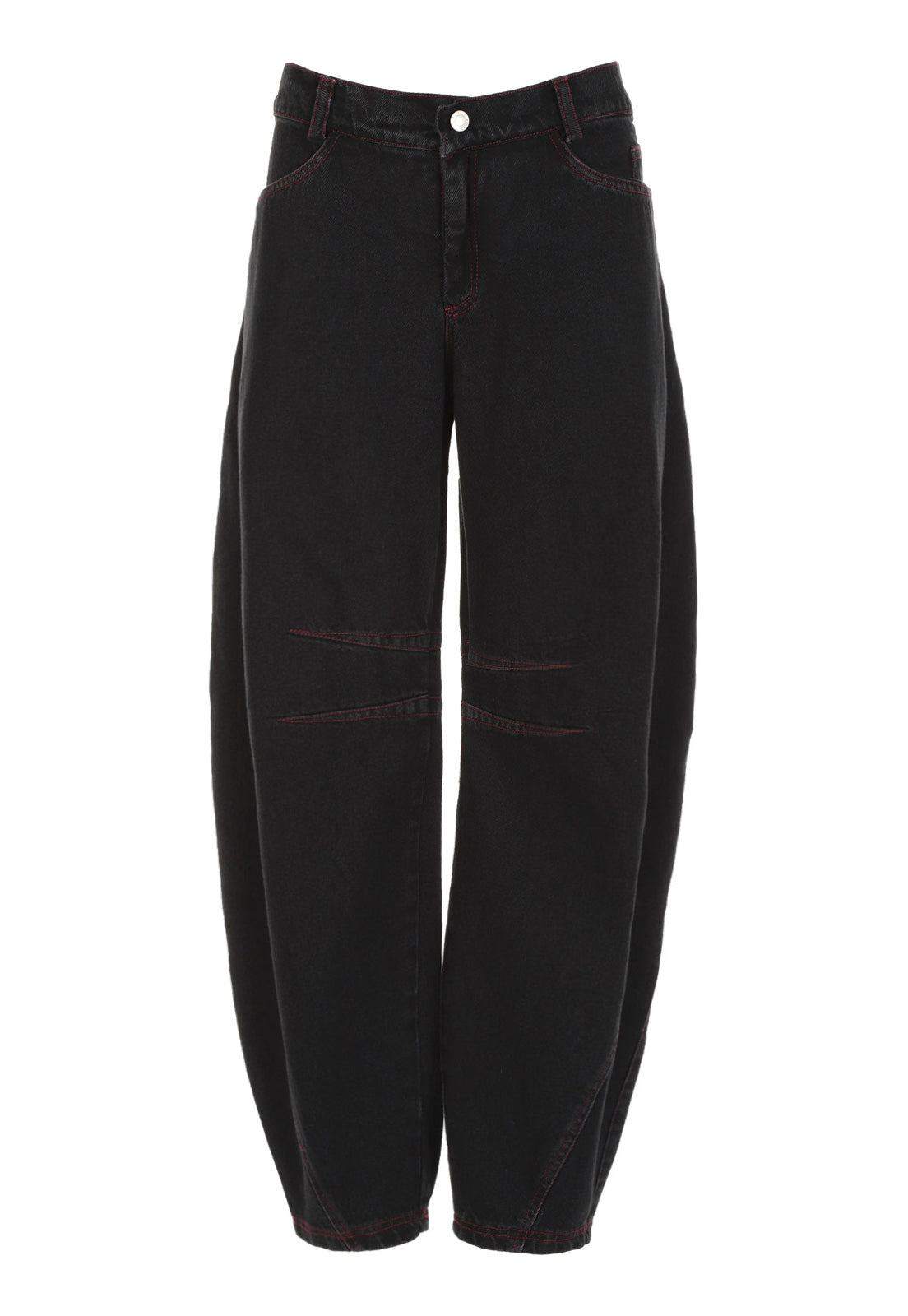 Two Hearts Barrel Pants Black
