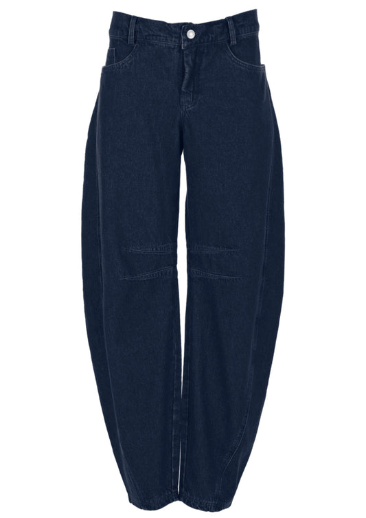 Two Hearts Barrel Pants Blue