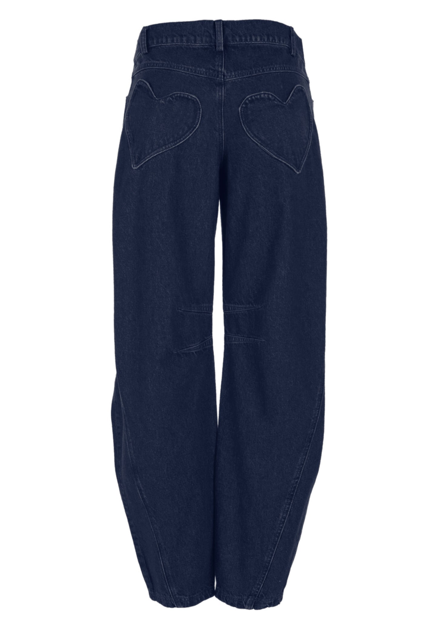 Two Hearts Barrel Pants Blue