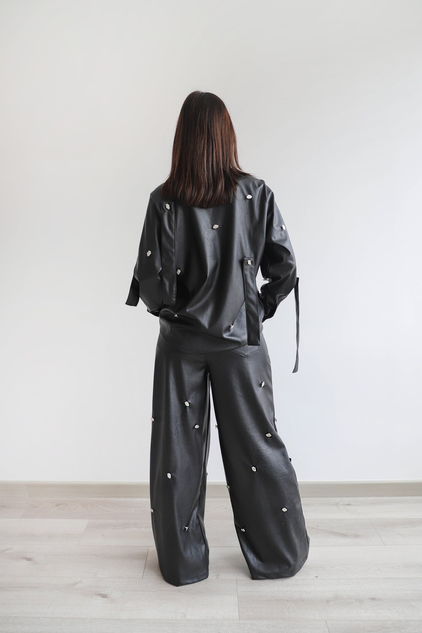 Mini Hearts Pants - Black