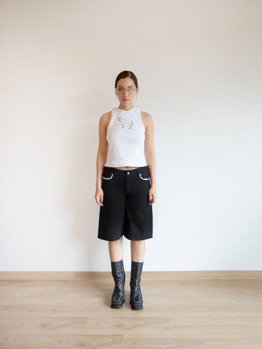 Honey Bermudas Black